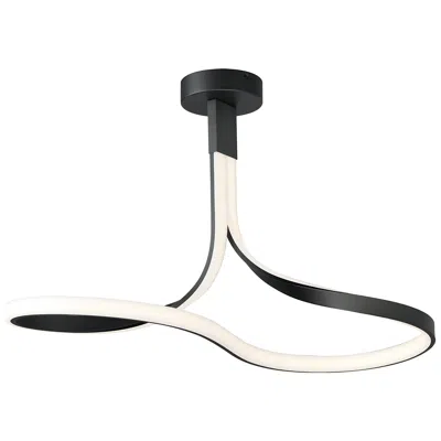 Et2 Serpentine Led Semi-flush Mount Black