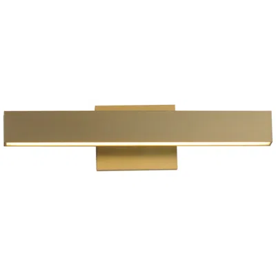 Et2 Sideline 5cct 18" Wide Satin Brass Led Bath Vanity