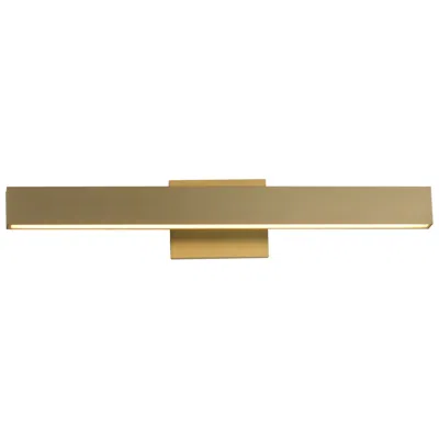 Et2 Sideline 5cct 24" Wide Satin Brass Led Bath Vanity