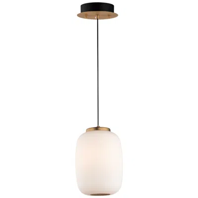 Et2 Soji 10 3/4" High Satin White Glass Led Mini Pendant