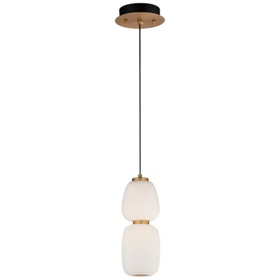 Et2 Soji 4 3/4" Wide Satin White Glass Led Mini Pendant
