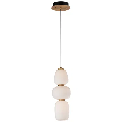 Et2 Soji 6" Wide Satin White Glass Led Mini Pendant Light