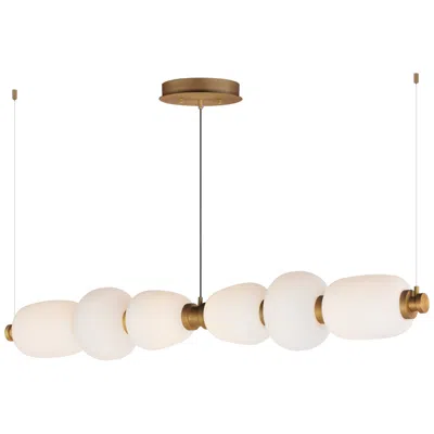 Et2 Soji 60" Black/gold Led Linear Pendant