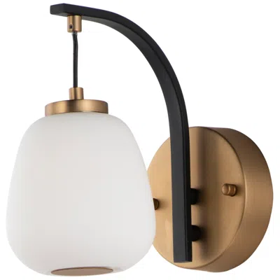 Et2 Soji 9" Wide Satin White Glass Led Wall Sconce