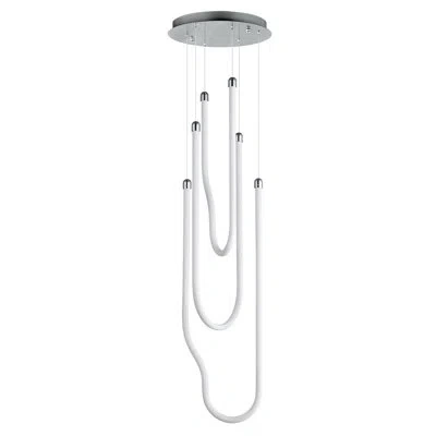 Et2 Soleil-multi-light Pendant In Polished Chrome