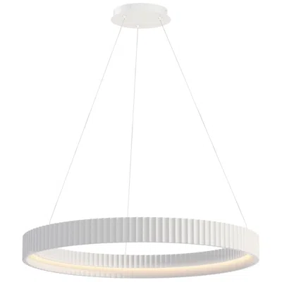 Et2 Souffle 33"  Chaulk White Led Ring Pendant