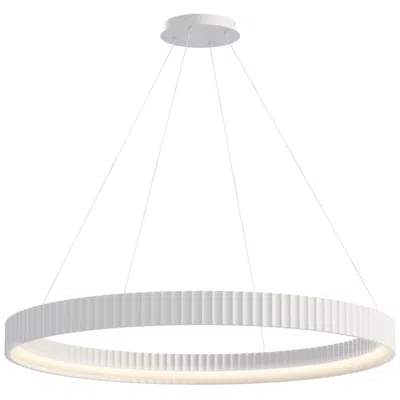 Et2 Souffle 41" Chaulk White Led Ring Pendant