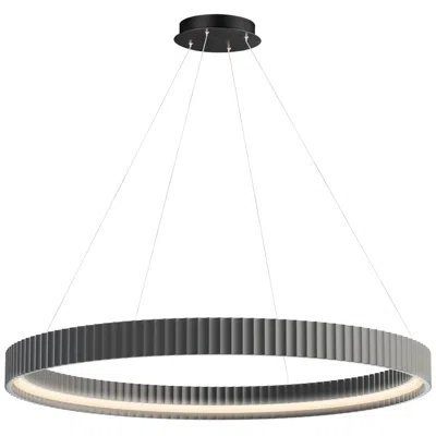 Et2 Souffle 41" Gray Led Ring Pendant