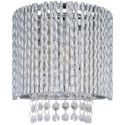 Et2 Spiral Polished Chrome 7 1/2" Wide Wall Sconce