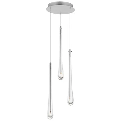 Et2 Stillo 10" Wide Satin Nickel Led Multi-light Pendant
