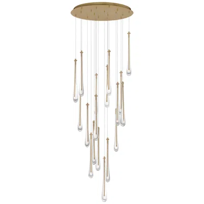 Et2 Stillo 25 1/2" Wide Gold Led Multi-light Pendant