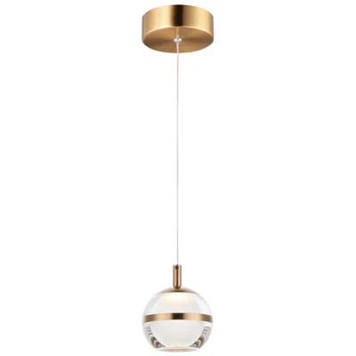 Et2 Swank 4 1/2"w Natural Aged Brass Led Mini Pendant Light