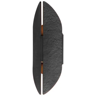 Et2 Tectonic 14" Outdoor Led Sconce Black / Antique Brass