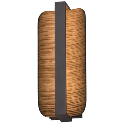 Et2 Terra 16" High Architectural Bronze Led Outdoor Wall Sconce In Gold