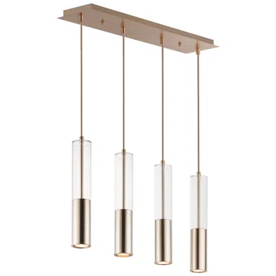 Et2 Torch Led 4-light Linear Pendant In Brown