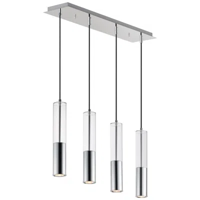 Et2 Torch Led 4-light Linear Pendant In Gray