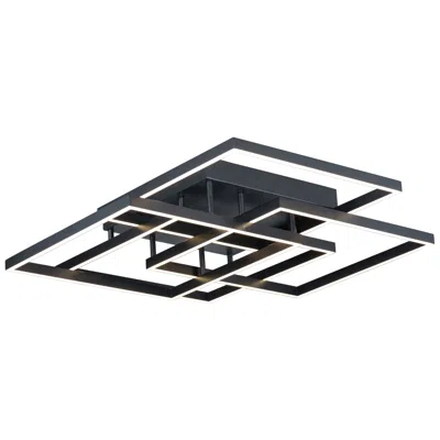 Et2 Traverse 31" Wide Black Geometric Led Ceiling Light