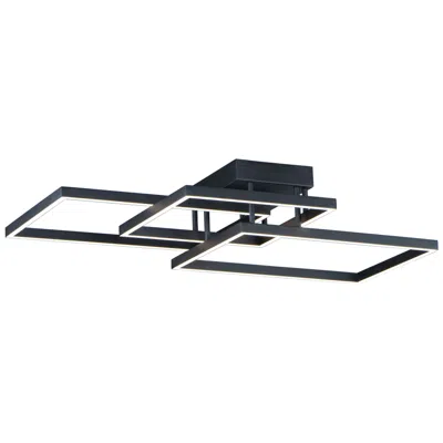 Et2 Traverse 35 1/2" Wide Black Geometric Led Ceiling Light