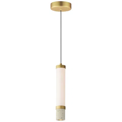Et2 Travertine 1-light Led Pendant Travertine / Gold