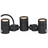 Et2 Tree Hugger 3" High Black 3-light Tree Spot Light In Black