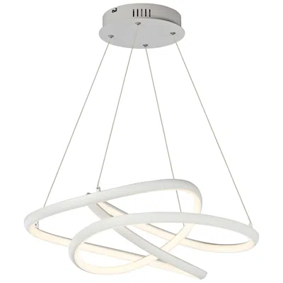 Et2 Twisted 24 1/2" Wide Matte White Led Pendant Light