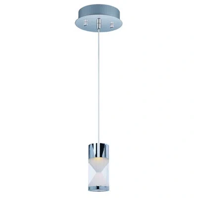 Et2 Tyme 1 - Light Single Cylinder Led Pendant In Polished Chrome