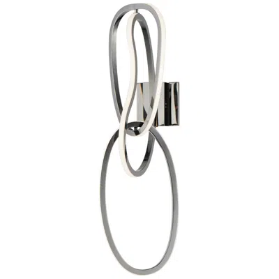 Et2 Unity 27 1/4" High Black Chrome Led Wall Sconce