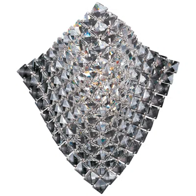 Et2 Wave 14.3" High 1-light Chrome And Glass Wall Sconce