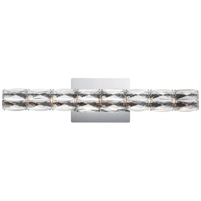 Et2 Zephyr 24" Wide Polished Chrome Crystal Led Bath Light