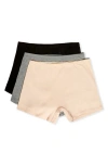 Etam 3-pack Ribbed Cotton Boxers In Multi