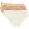 Etam 3-pack Shorty Briefs In Multi