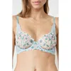 Etam Allure Classique Embroidered Underwire Bra In Multi