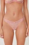 Etam Allusion Tulle & Lace Panties In Pink
