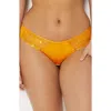 Etam Amaryllis Lace & Satin Hipster Panties In Orange