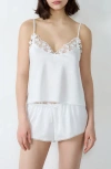 Etam Amour Caraco Appliqué Camisole In White