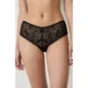 Etam Aura Lace Shorty Panties In Black