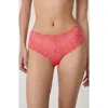 Etam Aura Lace Shorty Panties In Pink