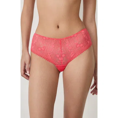 Etam Aura Lace Shorty Panties In Pink