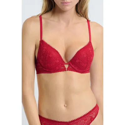 Etam Aura N°2 Classique Underwire Bra In Red