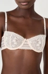 Etam Aura N°9 Underwire Balconette Bra In Pink