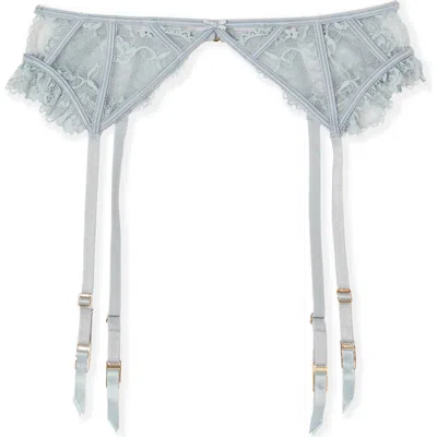 Etam Beloved Porte Jartelle Lace Garter Belt In Blue