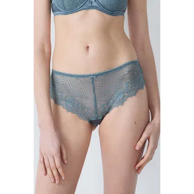 Etam Brilliance Lace Shorty Panties In Blue