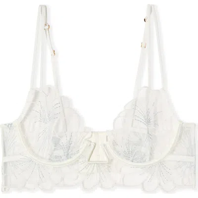 Etam Camelia Bustier Underwire Bra In White