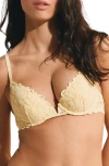 Etam Celeste °2 Underwire Balconette Bra In Yellow