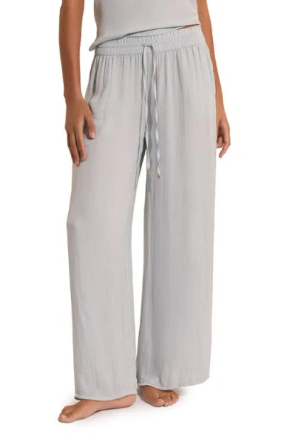 Etam Cheeta Wide Leg Pajama Pants In Gray