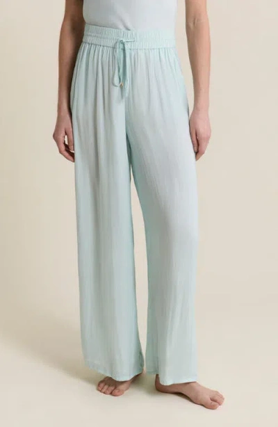 Etam Cheeta Wide Leg Pajama Pants In Green