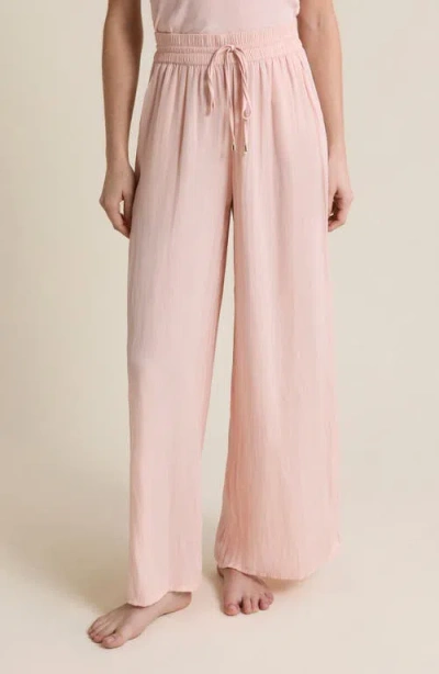 Etam Cheeta Wide Leg Pajama Pants In Pink