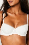 Etam Crush Classique Underwire Balconette Bra In Ecru