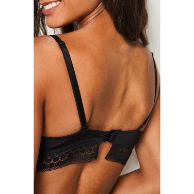 Etam Crush Classique Underwire Push-up Bra In Black