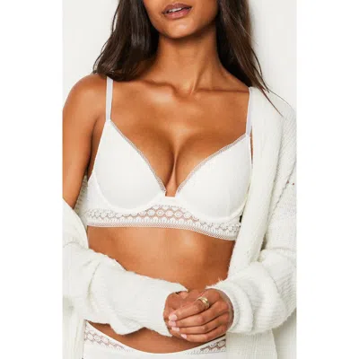 Etam Crush Classique Underwire Push-up Bra In Ecru